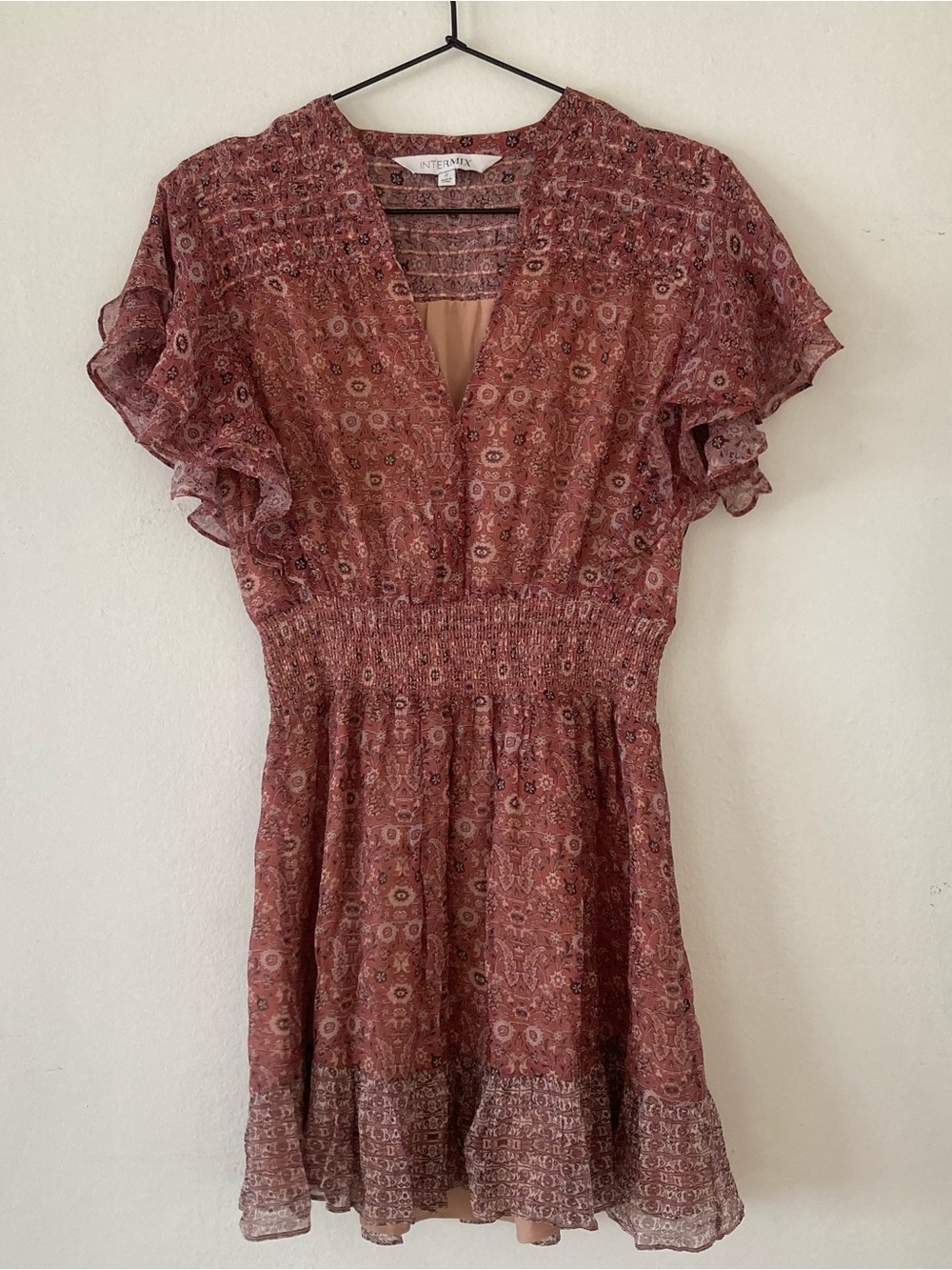Intermix Chloe dress smock waist